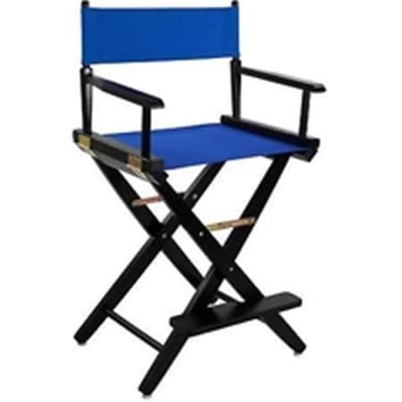 American Trail American Trails 206-22-032-13 24 in. Extra-Wide Premium Directors Chair; Black Frame with Royal Blue Color Cover 206-22/032-13